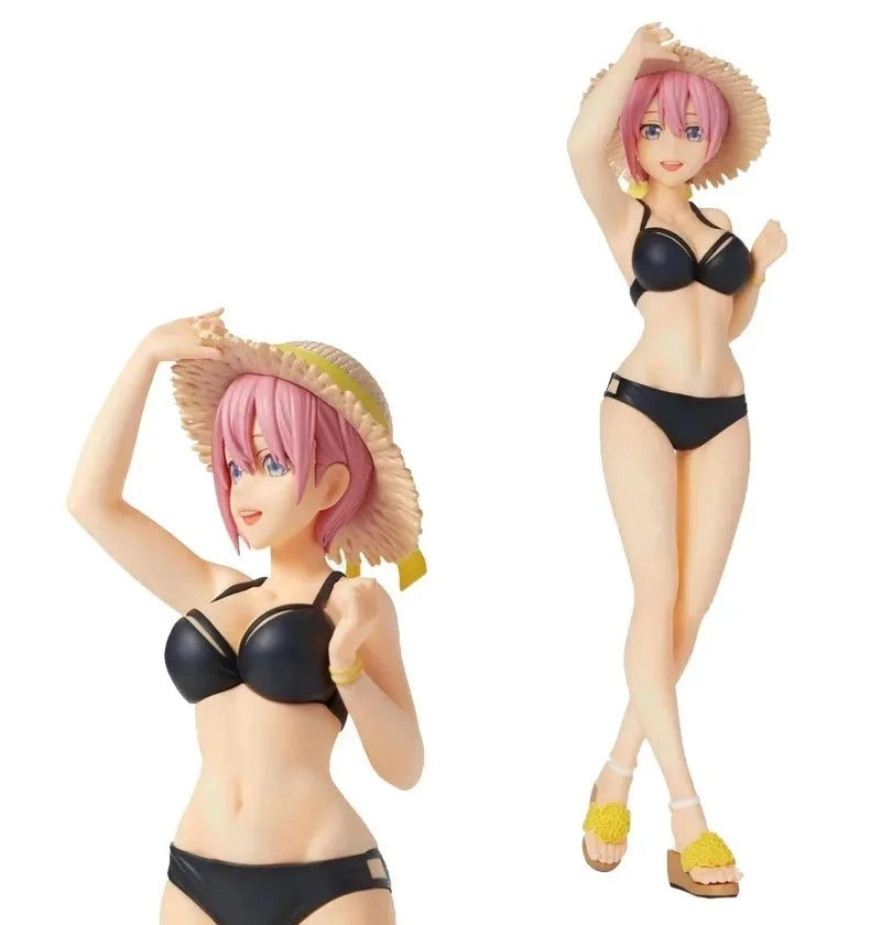 [Xmas 2025] 20cm Nakano Miku Figure - Swimwear Quintuplet Anime Statue, Static PVC Collectible Gift JP Anime