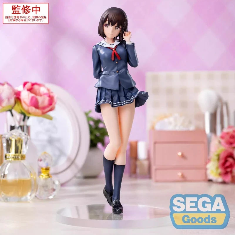 Saekano: How to Raise a Boring Girlfriend Katō Megumi uniform PVC Action Anime Model Toys Figure Collection Doll Gift