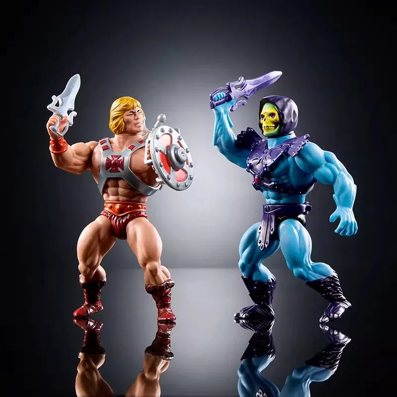 2025 New Mattel Anime Figure Masters Of The Universe 80th Mattel Anniversary Special Set Figure Collection Custom Toy Kid Gifts