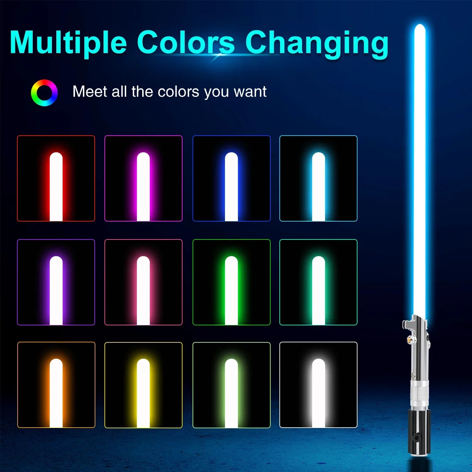 TXQSABER Anakin Lightsaber SNV4 Proffie Pixel Soundboard Smooth Swing Metal Handle With LED Strip Blade Skywalker Cosplay Toys