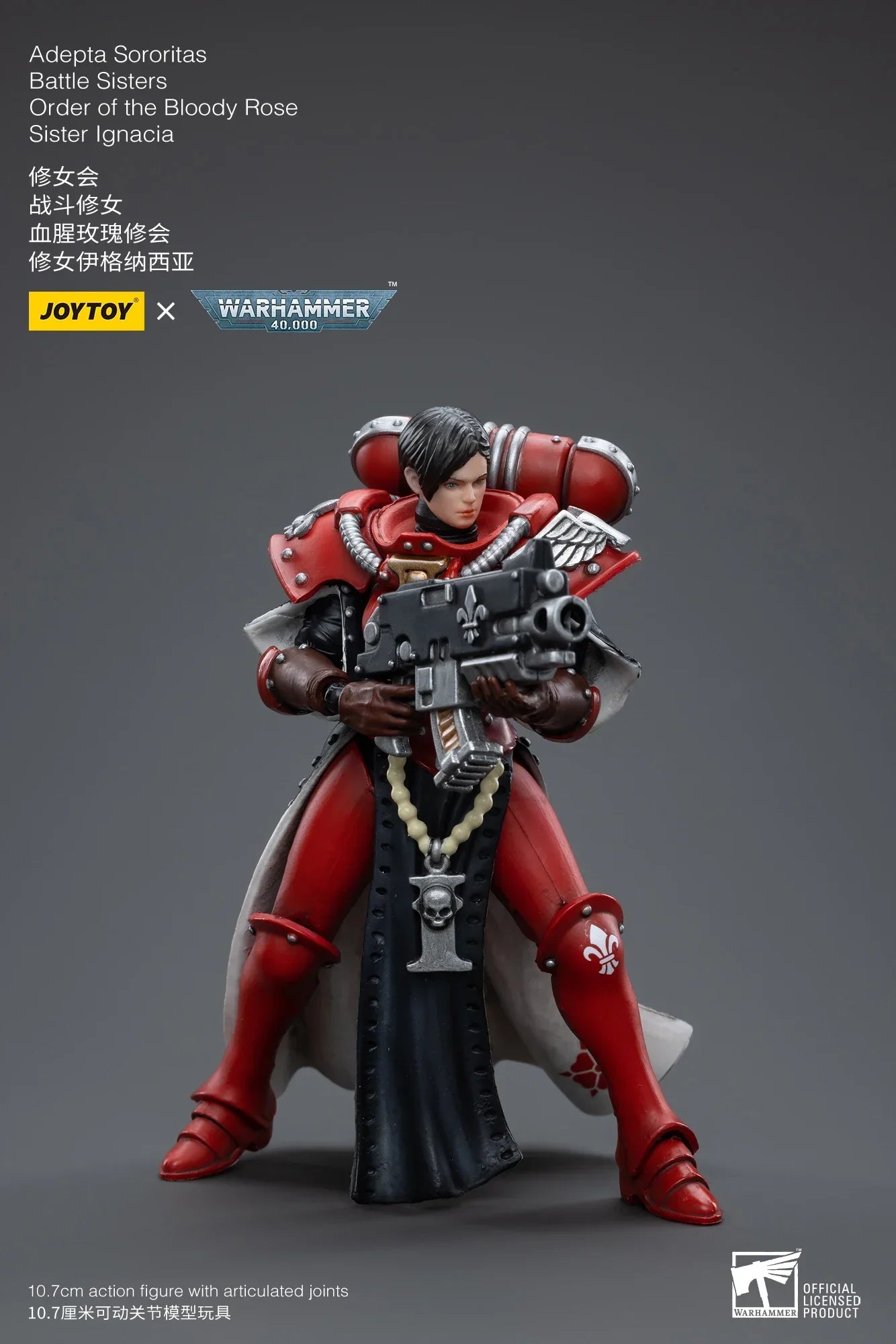 JOYTOY 1/18 Action Figure 40K Battle Sisters Order Of The Bloody Rose Anime Military Model Gifts for children