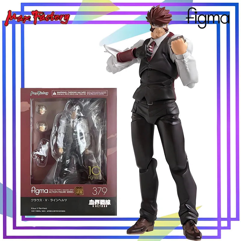 Max Original Figma Series《Blood Blockade Battlefront Klaus V. Reinherz》Anime Action Figure Assembly Model Toys Collectible Model