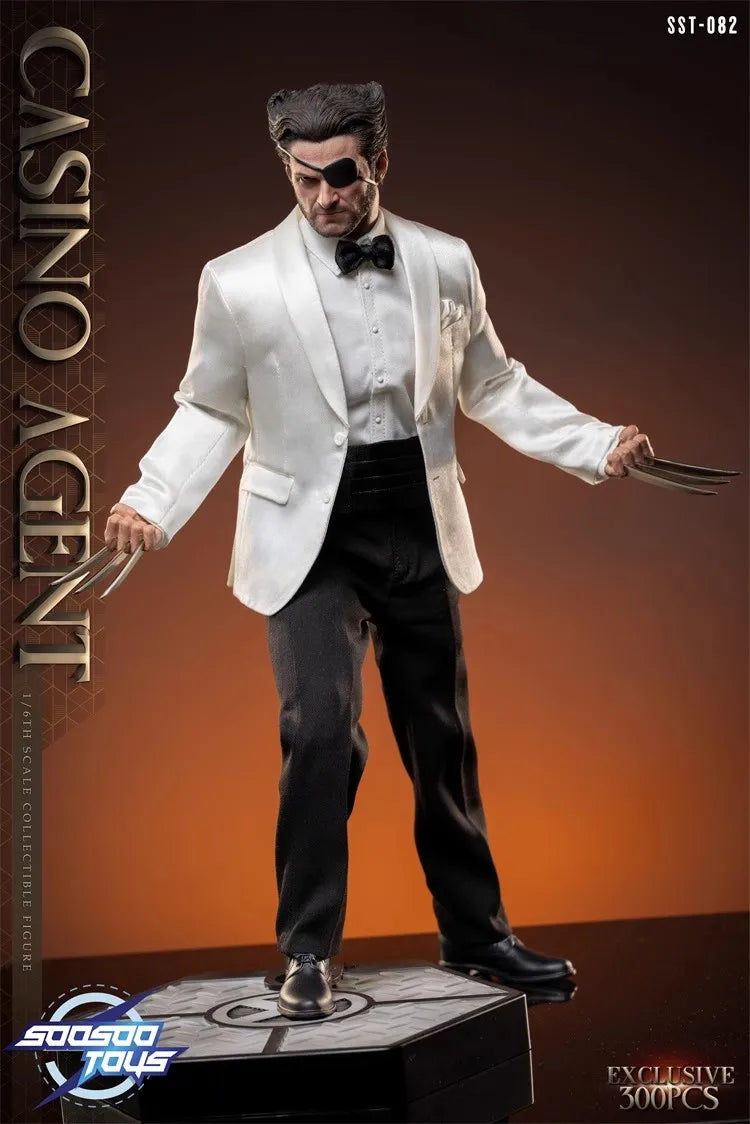 SOOSOOTOYS SST-082 1/6 Soldier CASINO AGENT Full Set 12'' Action Figure Model Toy In Stock