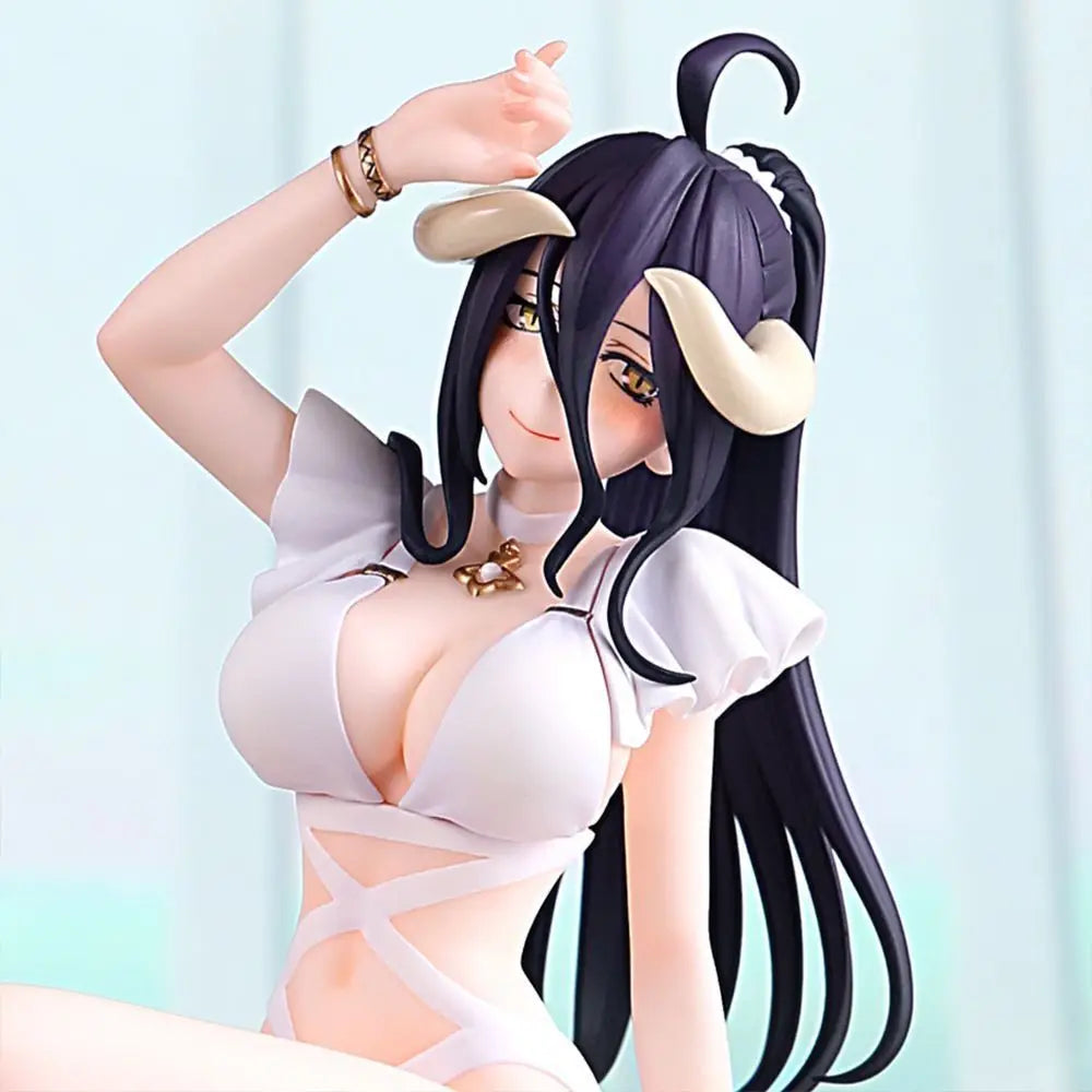Sexy Swimsuit Albedo Figure Anime Girl Model High Quality Desktop Collectible for Adults