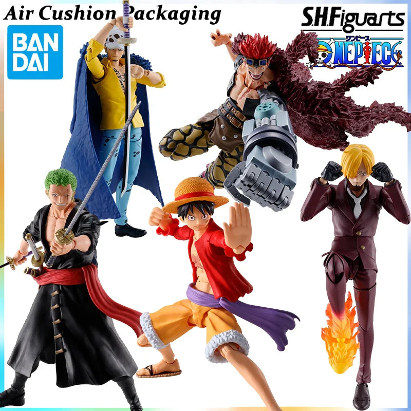 Bandai Original S.H.F Serie One Piece Onigashima Raid Ruffy Sanji Zorro Magische Anime Teufelskräfte Actionfiguren Modell Spielzeug