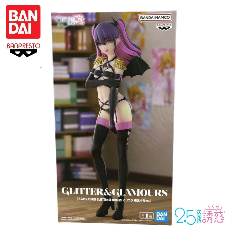 In Stock Bandai Genuine 2.5 Dimensions Lily Alu Health Team Scenery Figures Actual Doll Collection Gifts
