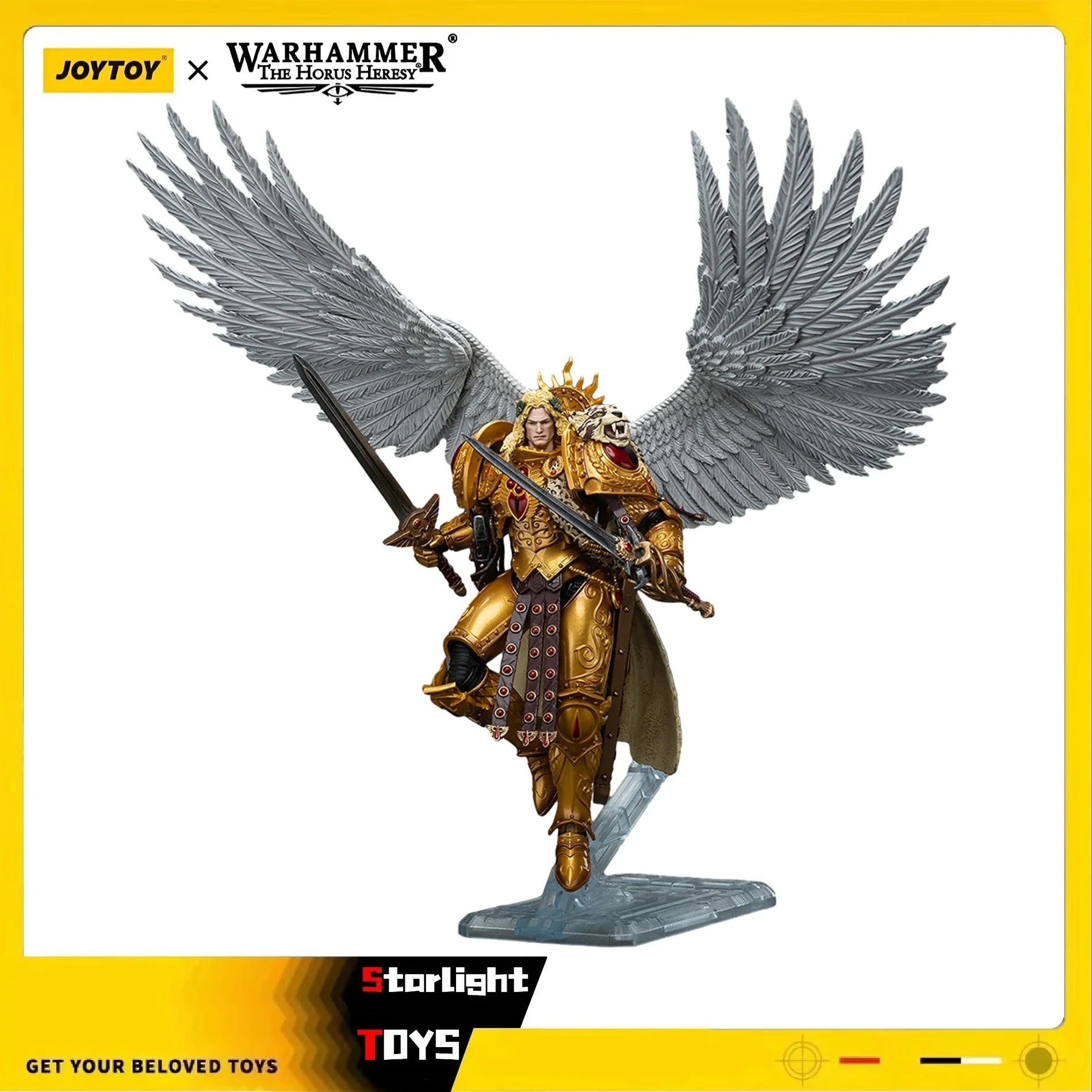 【JOYTOY】1/18 Action Figure Warhammer 40K The Horus Heresy Blood Angels Sanguinius Primarch of The IXth Legion Toy Doll