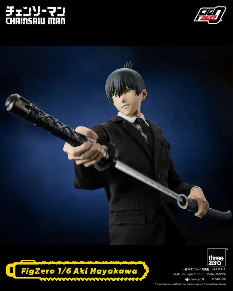 In Stock Threezer 3Z04670M0 1/6 Scale Male Soldier Chainsaw Man Hayakawa Aki Gun Demon Model Full Set 12in Action Figures Body