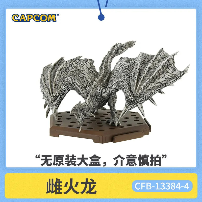 Bandai Capcom Monster Hunter Stone Statue Blind Box Vol 1 Collectible Figures Rathalos Nargacuga Mizutsune For Anime Game Fans