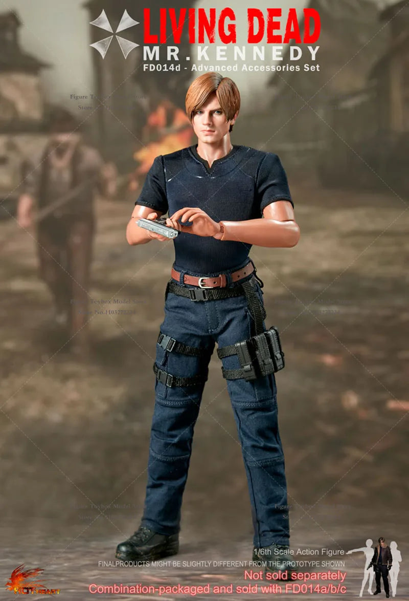 In Stock Hot Heart 1/6 FD014 Mr.Kennedy Action Figure Brave Killer Leon Delicate 12" Full Set Figurine Collection Gift Toys