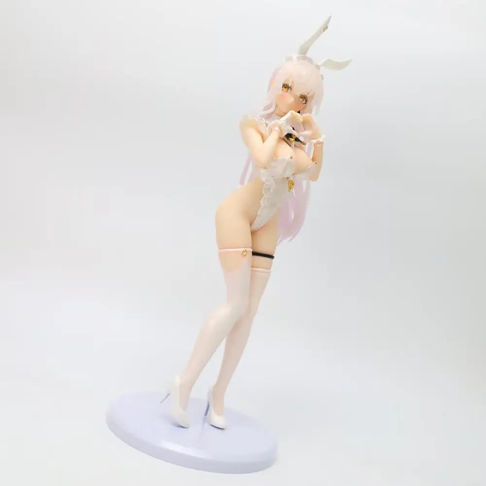 26cm Lucille Rabbit Girl Standing Hand Heart Gesture Anime Handmade Action Figures Desktop Case Decoration Ornament Gift