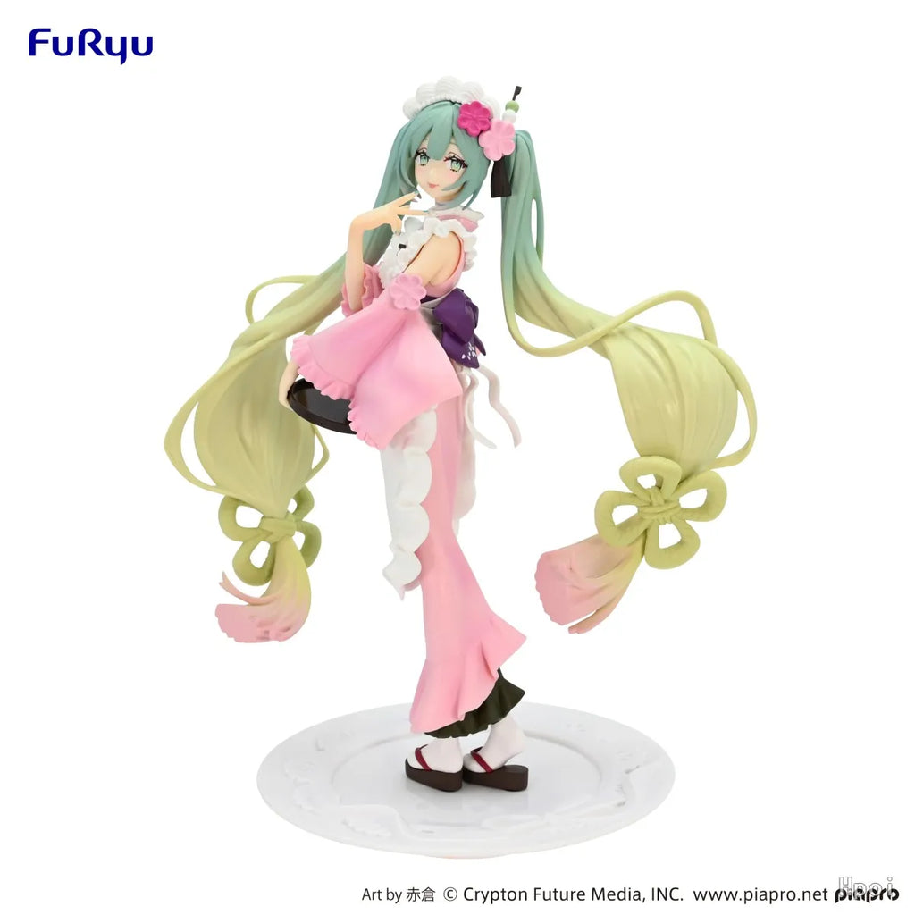 【In Stock】Original FuRyu Exc∞d Creative Figure SweetSweets Series Piapro Hatsune Miku-Matcha Ice Cream Sakura Pink-Anime Figure