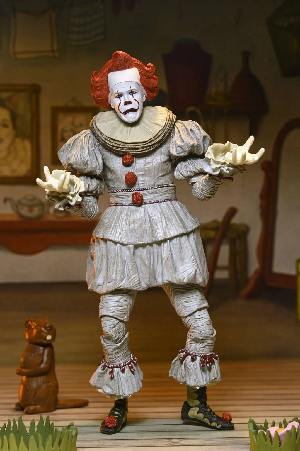 NECA 45427 IT: Welcome to Derry - Ultimate Bob Gray as Pennywise 7" Scale Action Figure Collection Doll Decoration Gift Original