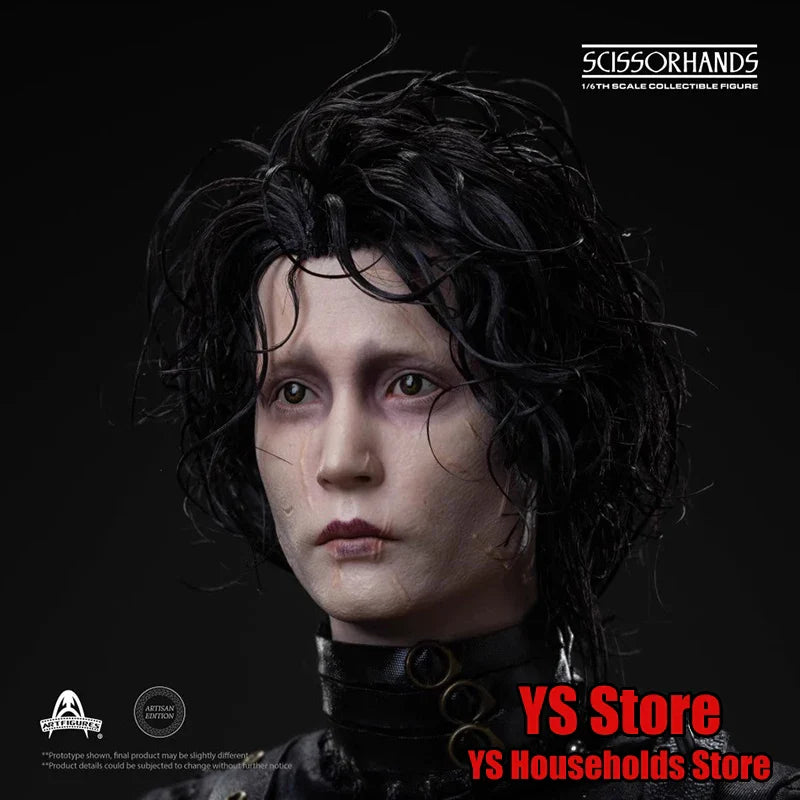 Art Figures AF-029A Stock 1/6 Collecitble Scissorhands Johny Deep Movie Action Figure Scar Face Delicate 12inch Soldier Gifts