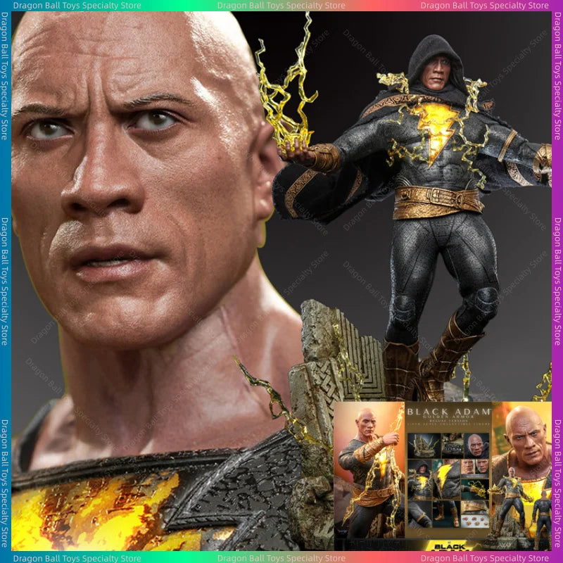 [Auf Lager] Original HOTTOYS HT 1/6 DX31/30/29 Black Adam Dwayne Johnson Goldene Rüstung Actionfigur Geschenk Spielzeug