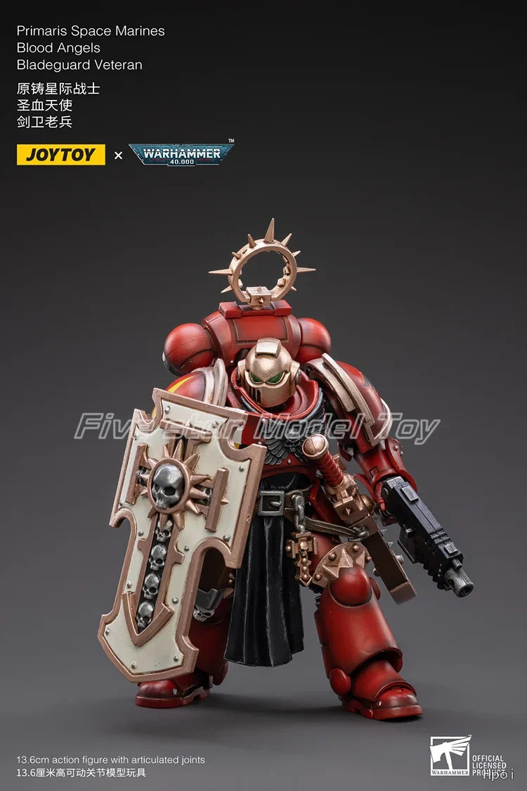 【FS】JOYTOY  Warhammer 40K  Scale 1/18 Action Figures Blood Angels Bladeguard Veteran   Models Toys Gifts