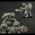 28MM Resin unpainted model Kit, Fantasy theme Mouse machine Gunner, unassembled and unpainted GK,1180W