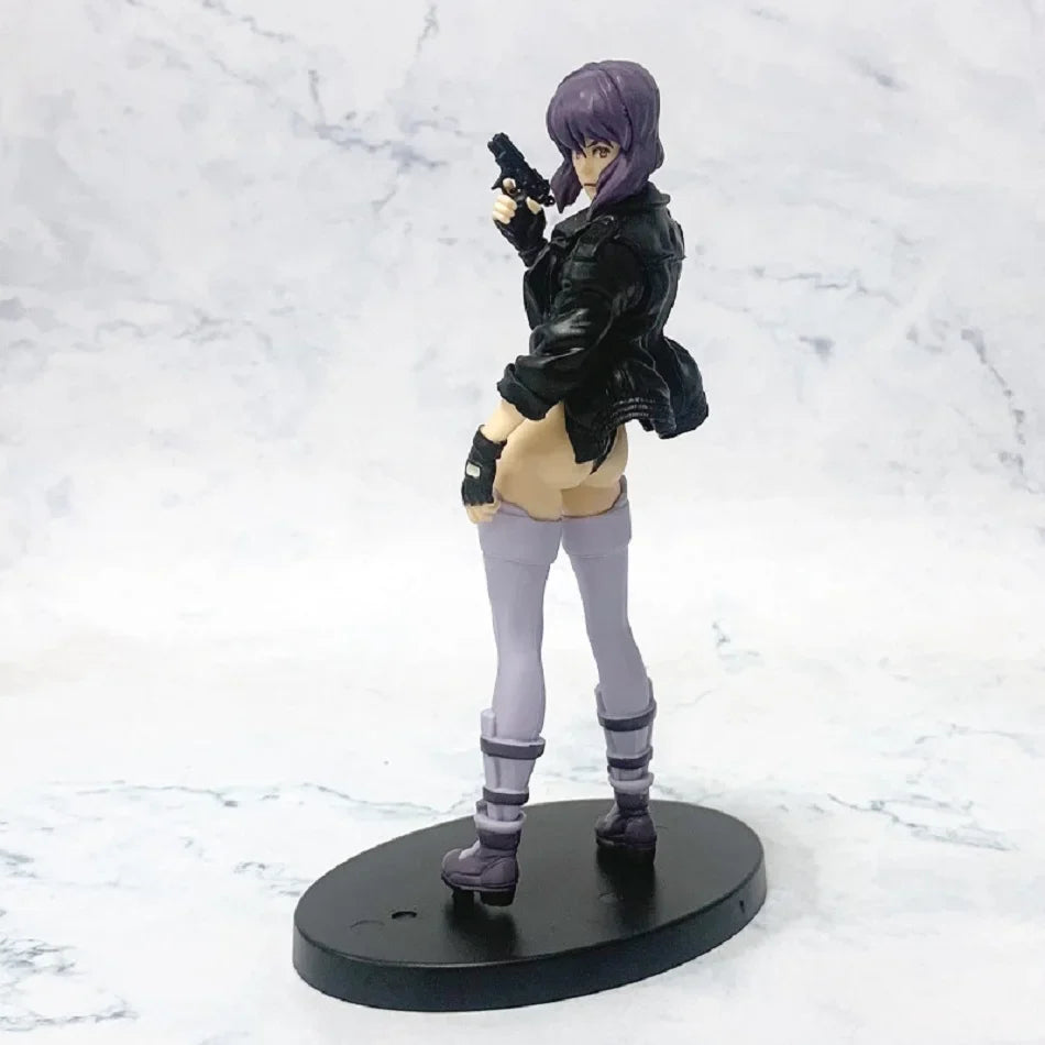 18cm/7.09in Ghost In The Shell Anime Figure Kusanagi Motoko Action Figure Room Decorations PVC Collection Model Toys Peripherals
