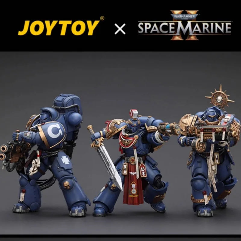 JOYTOY Warhammer 40K Ultramarines Heavy Relic Primus Armor Cooperative Game Line 3 Action Figure 1/18 Tabletop Ornament Model