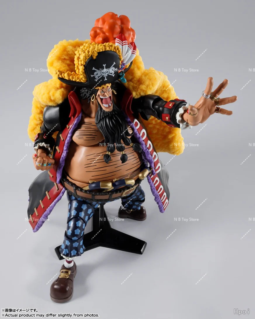 In Stock Bandai S.H.Figuarts Marshall D. Teach - The Four Emperors Barbanegra 24CM PVC Figurine Collectible Model Toy for Gift