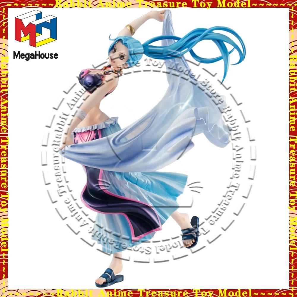 In Stock Original Genuine MegaHouse Portrait of Pirates PVC Anime Statue Nefertari Vivi Figure Display Gift Toy Premium Figurine