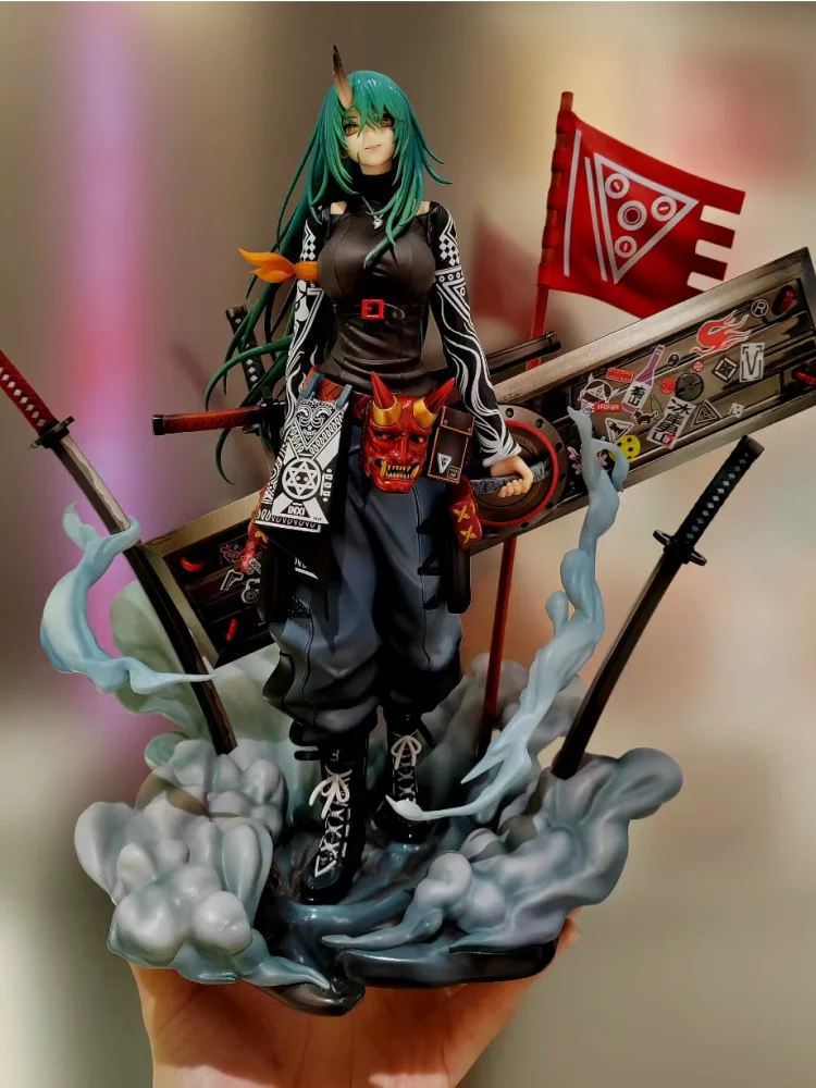 27cm Original Arknights Hoshiguma -wanderer 1/7 Pvc Action Figure Animation Figurion Model Toys Collection Decoration Dolls Gift