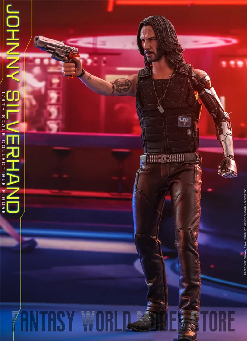 In Stock HOTTOYS VGM47 1/6 Scale Keanu Reeves Cyberpunk Johnny Silverhand 12'' Full Set Collectible Male Action Figure Model