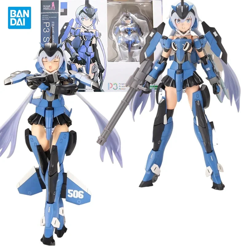 Bandai Genuine KOTOBUKIYA Frame Arms Girl P3 Stylet  Anime figure Movable toy Anime Peripheral Action Figure Doll for Collectors