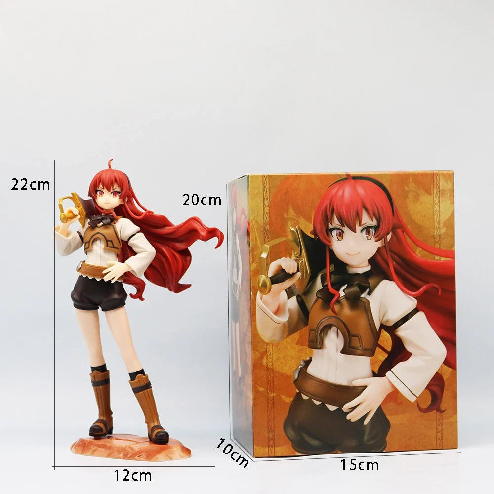 22CM Anime Eris Boreas Figure Toy Mushoku Tensei Action Figures Eris Greyrat Figure Model PVC Collectible Statue Decoration Doll