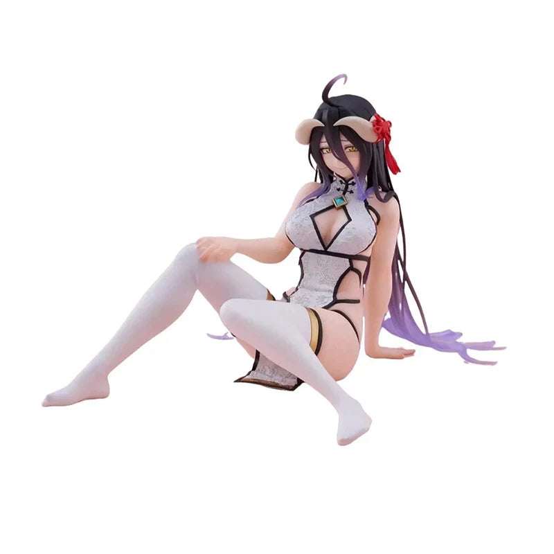 TAiTO Desktop Cute OVERLORD Shalltear Bloodfallen Albedo ~Cheongsam Ver.~ PVC 13CM Anime Action Figures Model Collection Toy