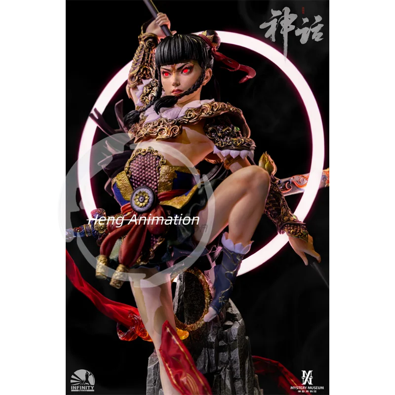 Pre-sale Kaitian Studio Mythology Series Nezha: Lotus Rebirth Full-Figure Statue Collectible Sculpture Display Piece Action