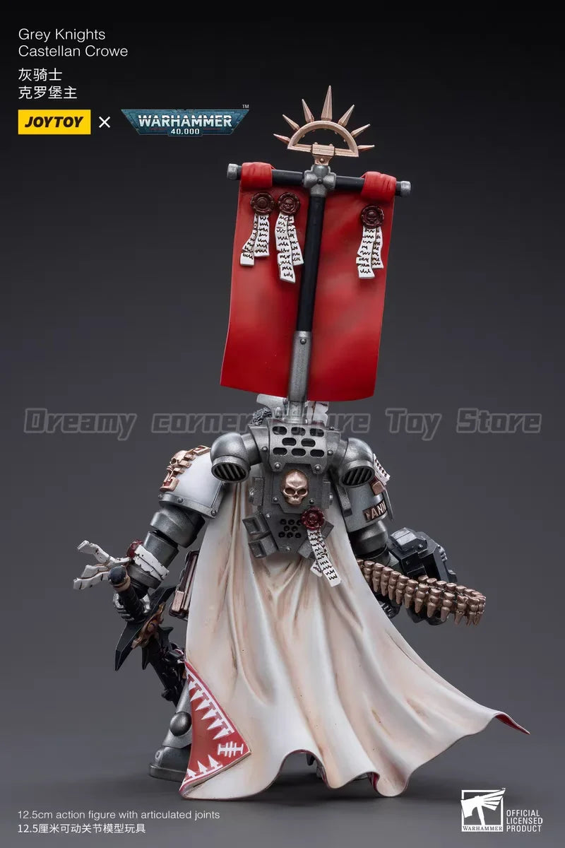 【In stock】Original JOYTOY Warhammer 40K Grey Knights Castellan Crowe 1/18 Action Figure with Articulated Joints