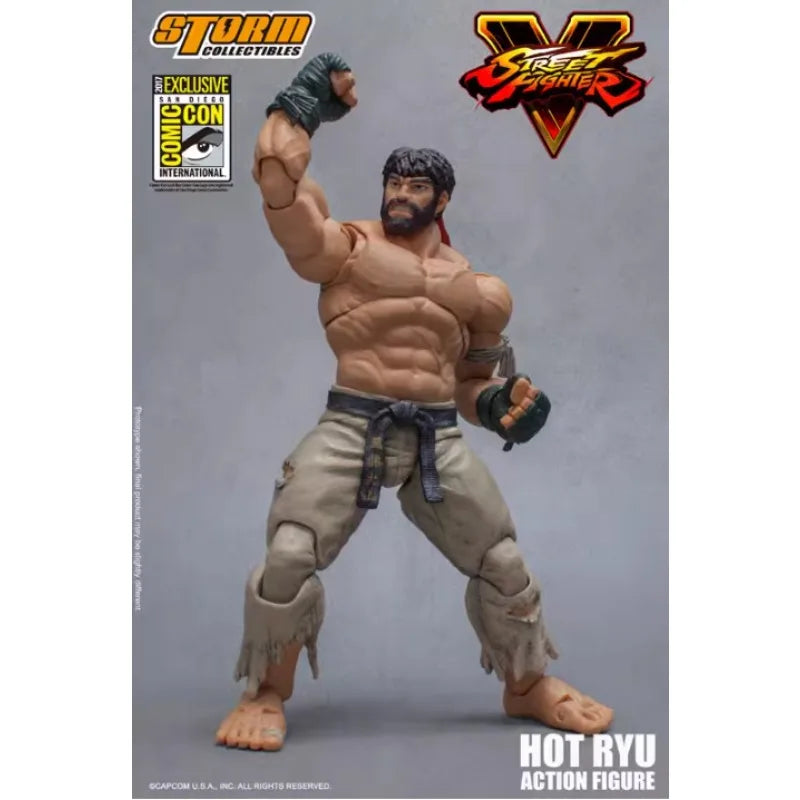 Storm Toys Original 1/12 Street Fighter 5 Alex ALEX Three Head Carving Game Mobile Doll Model Handmade Toy Gift Collection