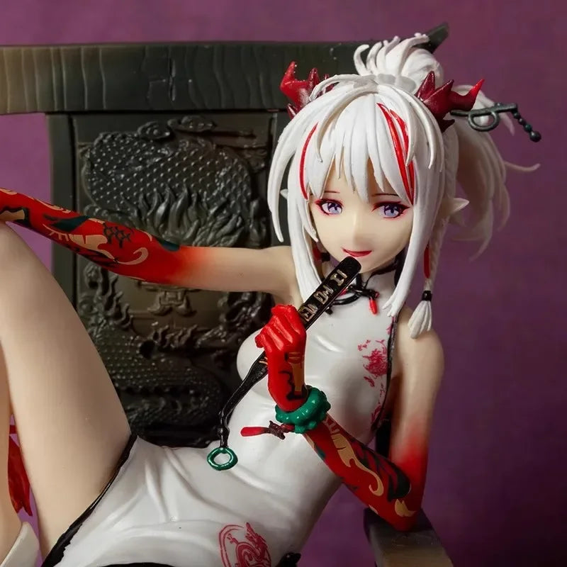 17cm Arknights Game Figures Nian Peripheral Beautiful Girl Collection Ornament PVC Model Satute Action Figure Christma Gift Toys