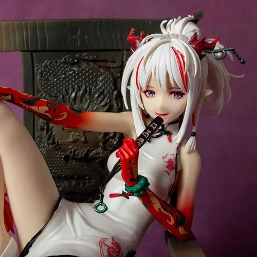 17cm Arknights Game Figures Nian Peripheral Beautiful Girl Collection Ornament PVC Model Satute Action Figure Christma Gift Toys