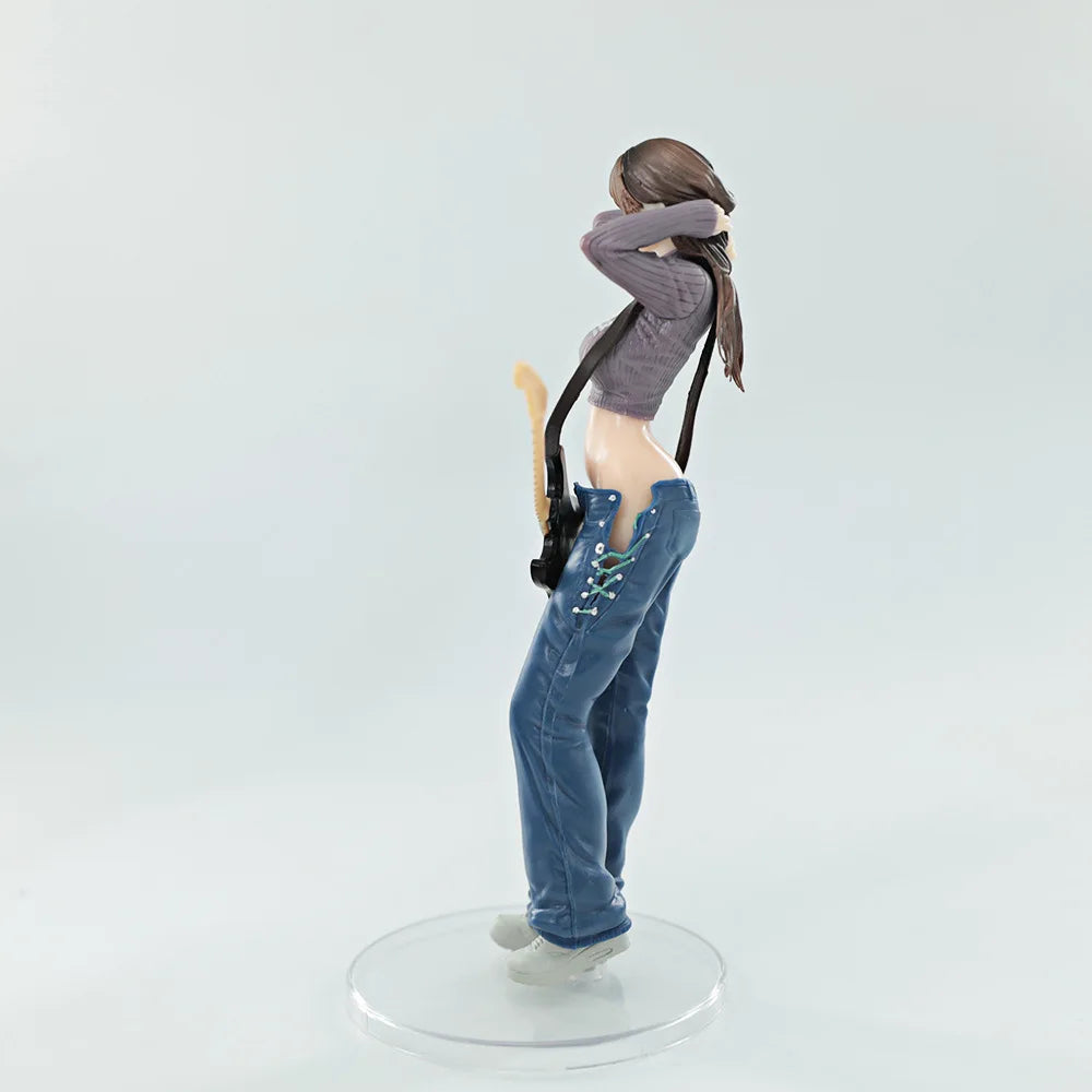 23cm Lovely Hitomio Figure Hitomio Guitar Younger Sister Sexy Girl PVC Action Figure Collectible Model Toys Kid Gift