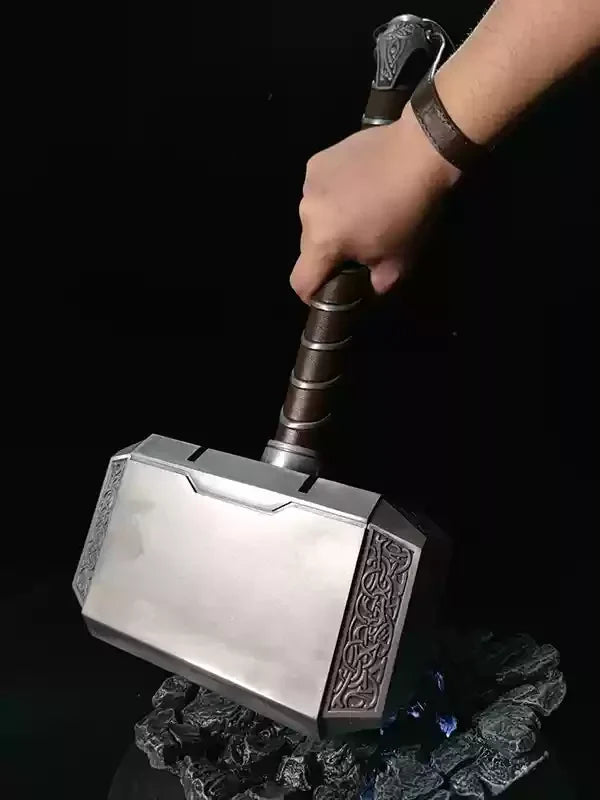 Hcmy Avengers 4 Thors Hammer 1:1 Maßstab Vollmetall 2.0 Version Sammlerstück Actionfigur Modell Spielzeug für Hobbys