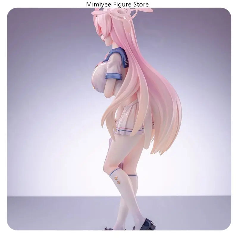 Blue Archive Urawa Hanako School Uniform 24cm Pink Hair Standing Pose Anime Figure Statue Desktop Decoration Gift
