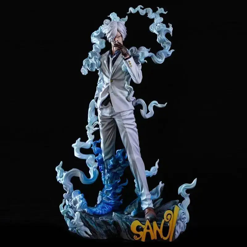 28cm  Anime One Piece Figure Sanji Figures Smoking Sanji Figurine Statue Pvc Collection Model Decoration Doll Toys Gifts