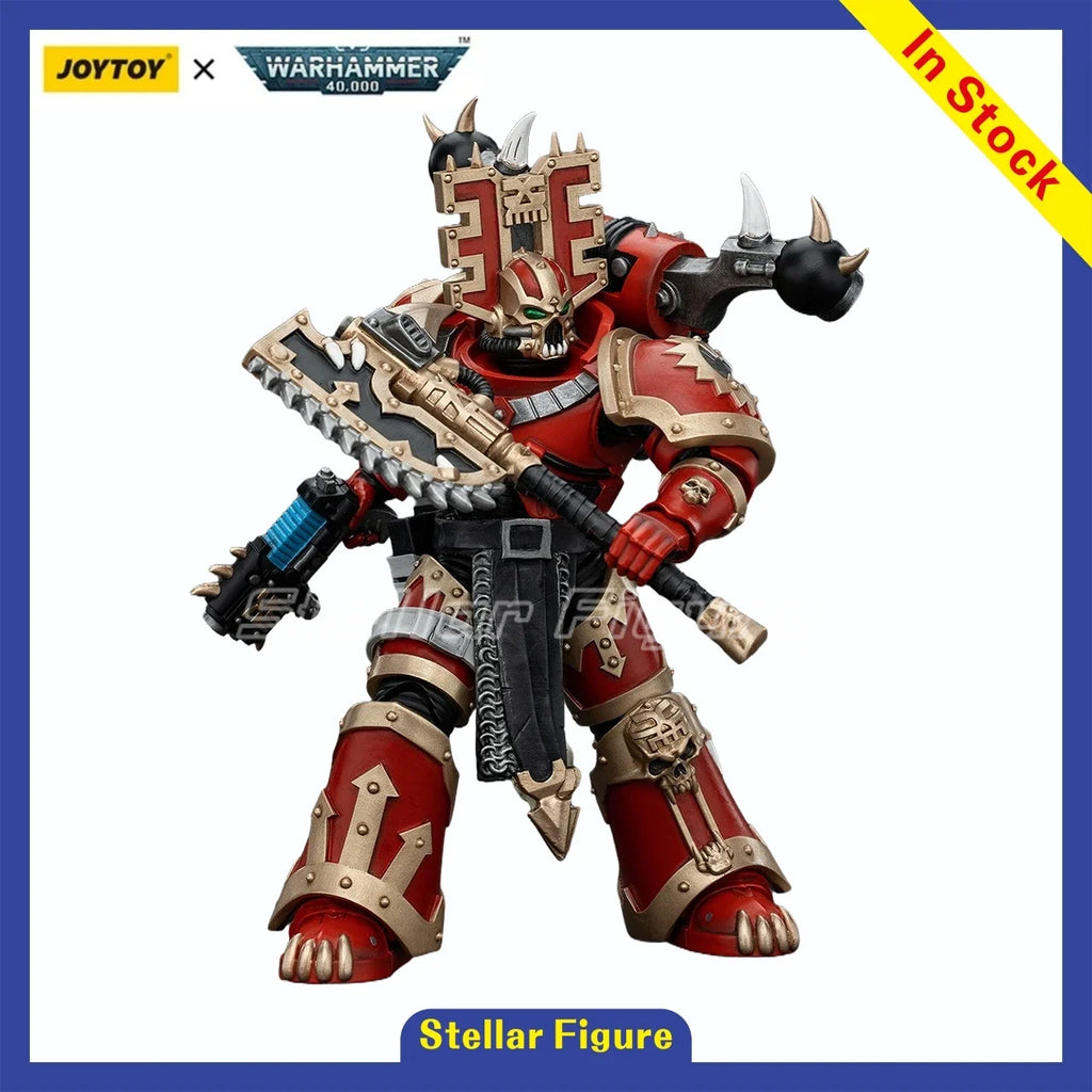 【SF】JOYTOY 1/18 Action Figure Warhammer 40K  World Eaters Khorne Berzerker 4  Prime Model Toy Gift