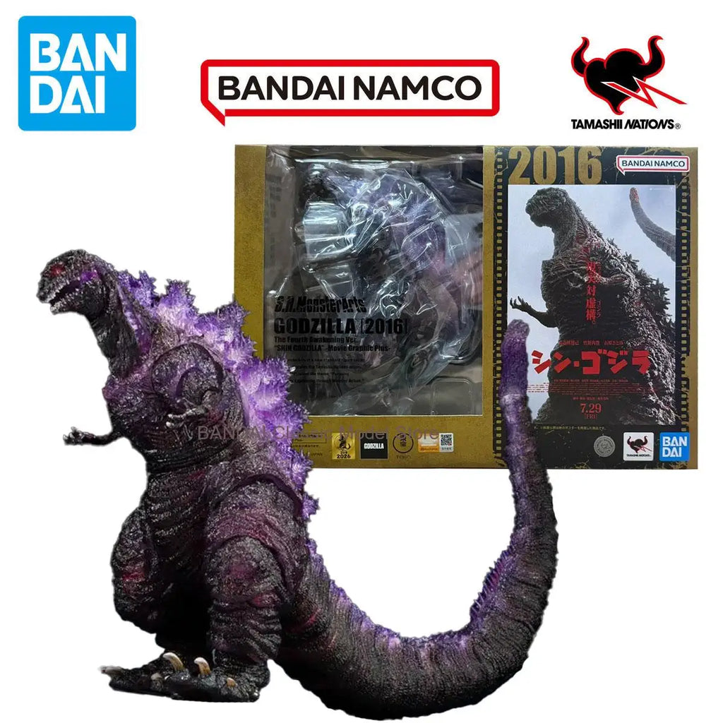 Auf Lager Bandai Godzilla (2016) 4th Form Awakening Ver Shin Godzilla -Movie Graphic Plus Figuren Anime Modell Original Verpacktes Spielzeug