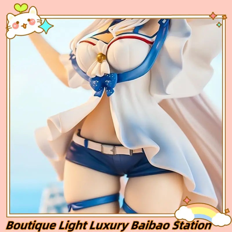 Arknights Skadi Game Character Swimsuit Beach Summer Ver Pvc Anime Figure Collectible Desktop Display Decor Model
