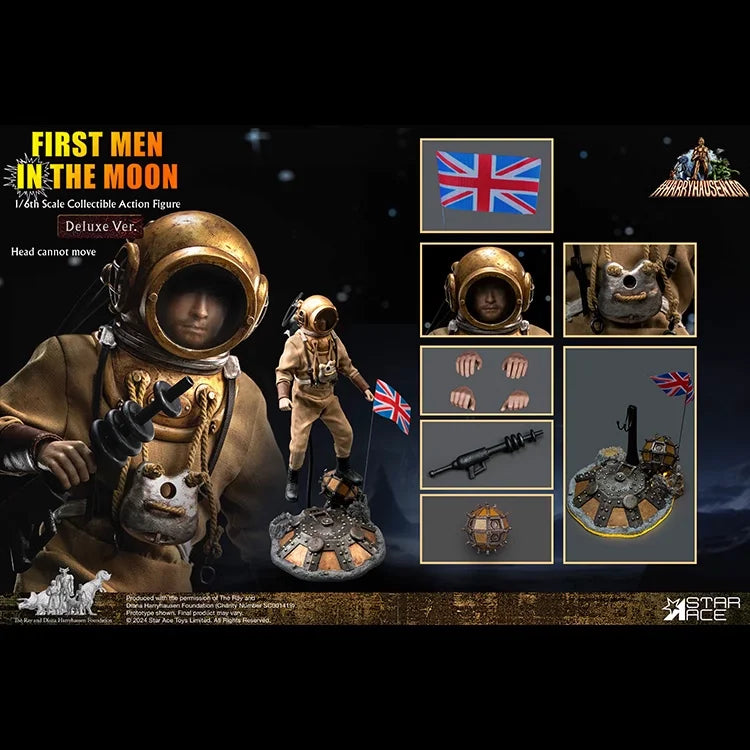 StarAce 1/6 SA0140 The First Man on the Moon Arnold Bedford Action Figure Model Toys30CM Collection Scene Decoration Gift