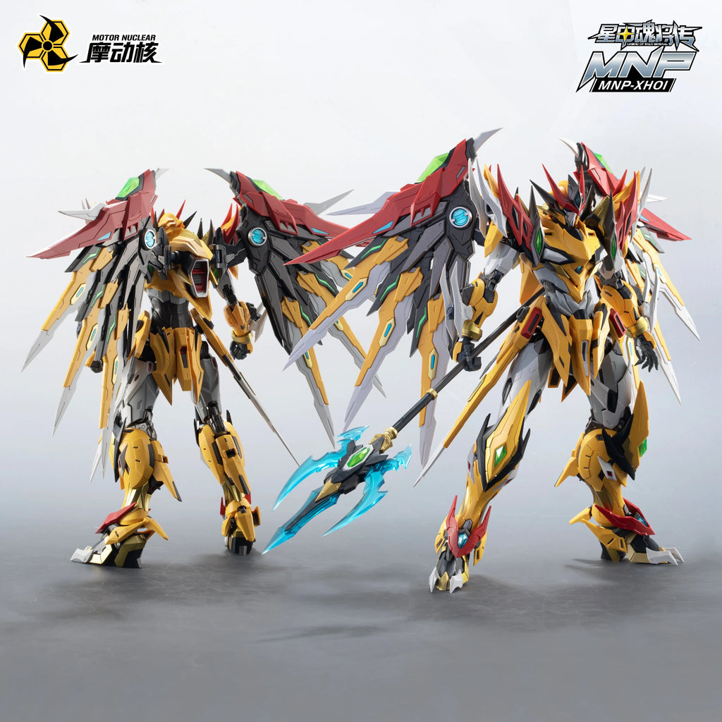In Stock Motor Nuclear BaiQi MNP-XH01 Chines Mecha Model Wing Alloy Skeleton Action Figure Assembly Model Collect Toys Gifts