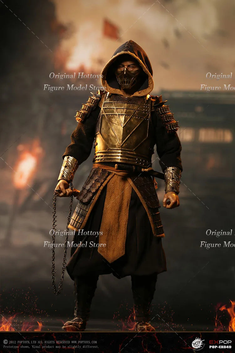 POPTOYS EX049 1/6 Scale Male Soldier Hellbringer Scorpion Warrior Bronze Armor Full Set 12-inch Action Figure Model Gifts