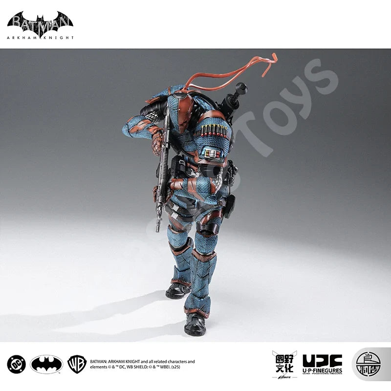 LPZZ ROUNO CUEURE DC002 1/12 Deathstroke Arkham Knight Finished Module Movable Batman Model 6-inches Action Anime Figure Toys