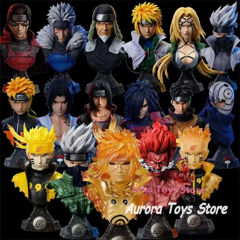 10-14cm Anime Naruto Figure Sasuke/Kakashi/Tsunade/Namikaze Minato Figure PVC Statue Model Collectible Decoration Toys Gifts