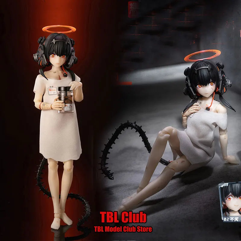 Original auf Lager 1/12 Maßstab weibliche Soldatin Die drei Affen riechen nicht Mobile Suit Girl Komplettset 6 Zoll Actionfigur Puppe