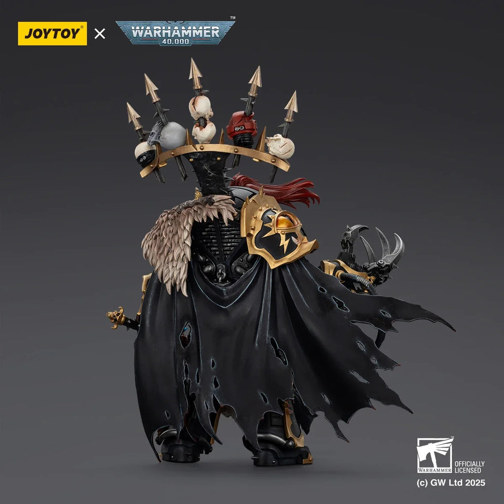 JOYTOY Warhammer 40K Black Legion Abaddon the Despoiler 1/18 Action Figure Game Character Model Collectible Toy Gifts 16.2cm
