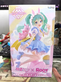 In Stock Gift Original Genuine Bandai Namco Banpresto Hatsune Miku X Rody Amp Fairy Tale Ver. Pvc Anime Figurine Collections Toy
